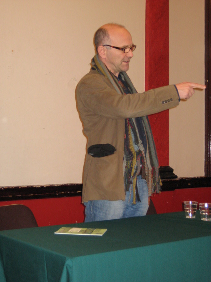 Stephen Unwin of the Rose Theatre makes a point